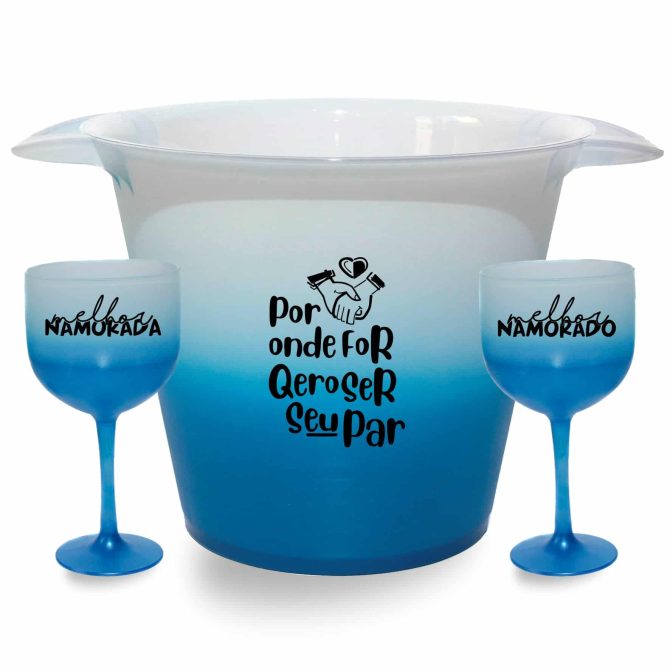 Kit Balde de Gelo Personalizado Brindes Empresa