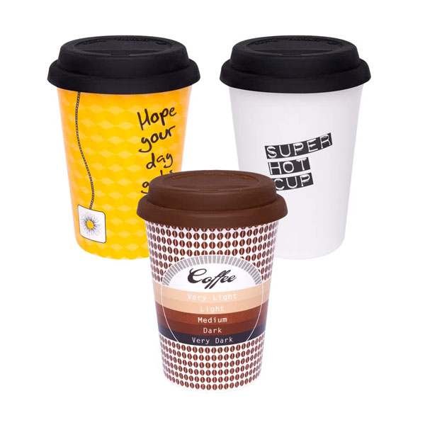Copo para café com tampa