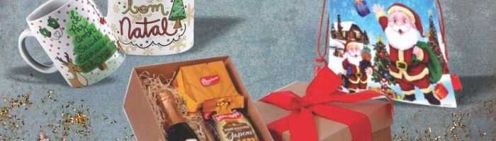 Opções de brindes de Natal