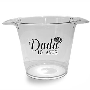 Balde de Gelo Acrílico Personalizado para Brindes