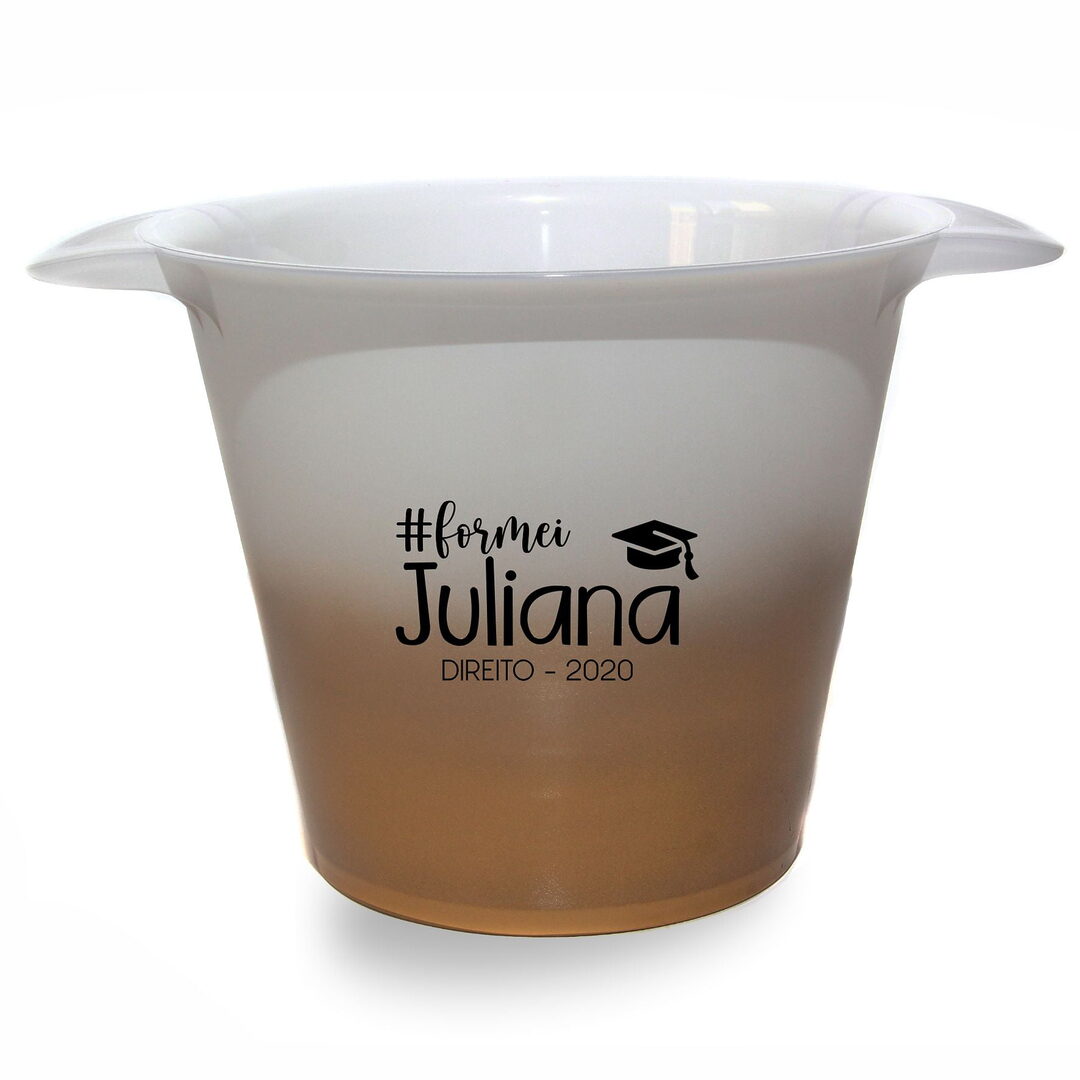 Balde de Gelo Personalizado para Formatura Presente