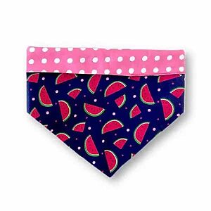 Bandana Dupla Face Melancia Rosa Personalizada