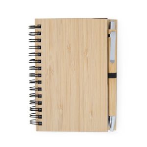 Bloco de Anotação Com Caneta Personalizado Bambu