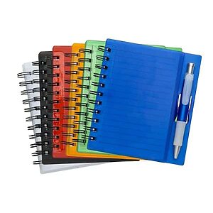 Bloco de Capa Plástica Para Anotações Personalizado