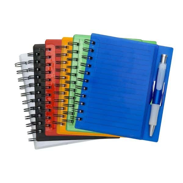 Bloco de Capa Plástica Para Anotações Personalizado