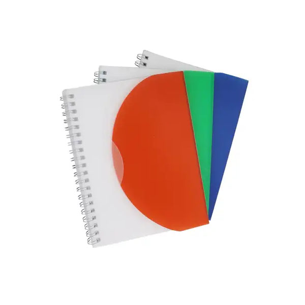 Bloco personalizado com capa plástica