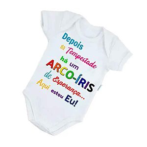 Body Bebe Arco Iris Personalizado Para Brindes