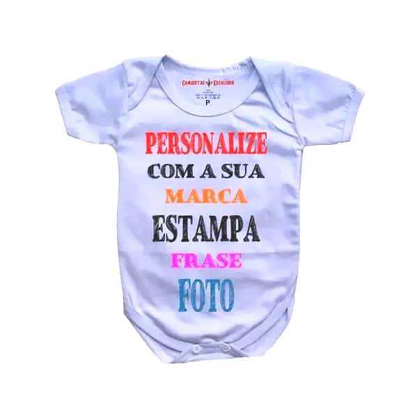 Body Personalizado Com A Sua Estampa Frase