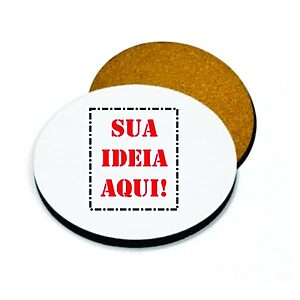 Bolacha Porta Copos Personalizada