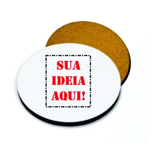 Bolacha Porta Copos Personalizada