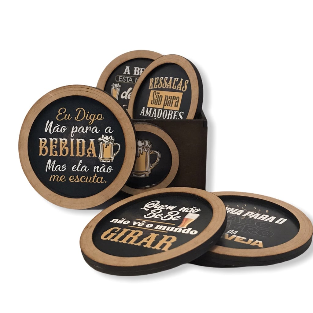 Bolacha Personalizada para Copos de Cerveja