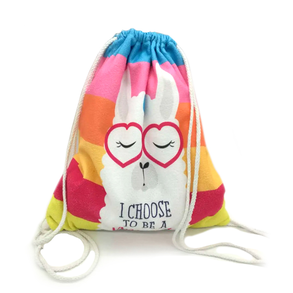 Bolsa Mochila de Tecido Personalizada