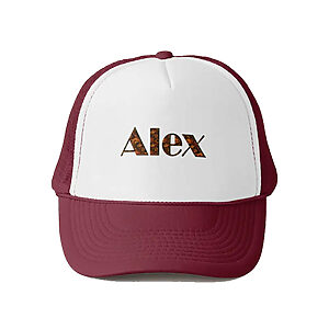 Boné personalizado com nome