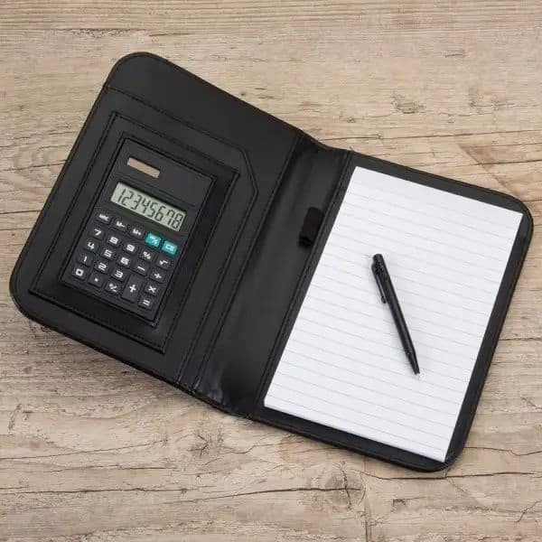 Bloco de Anotações com Calculadora Embutida