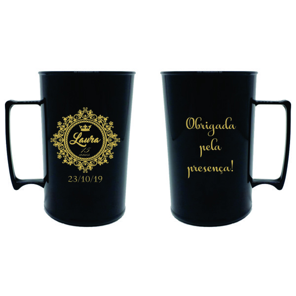 Caneca acrílico personalizada 300ml