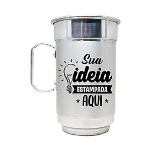Caneca de alumínio com logo