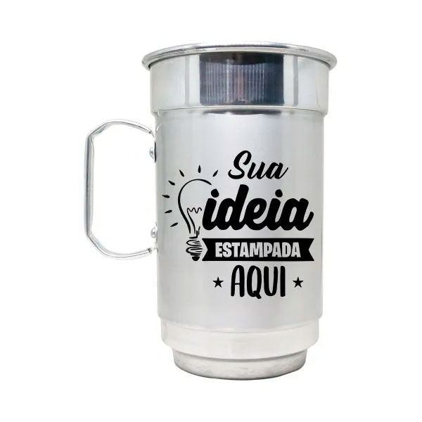 Caneca de alumínio com logo