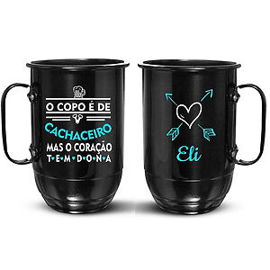 Caneca de alumínio personalizada casal