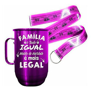 Canecas de alumínio personalizadas com cordão