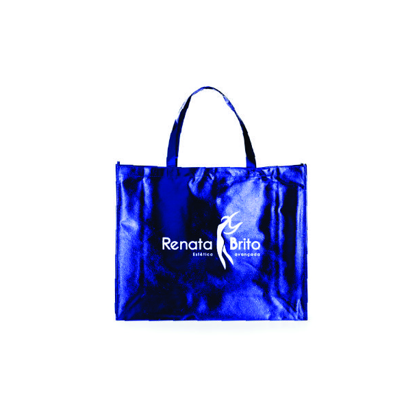20 Sacolas Personalizadas em Tnt Metalizado