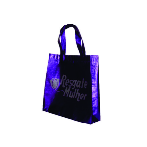 65 Sacola Tnt Metalizado Gravada Bolsa Metalica