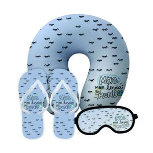 Almofada de Pescoço e tapa olho personalizados
