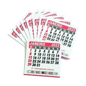 Calendário Imã de Geladeira Personalizado