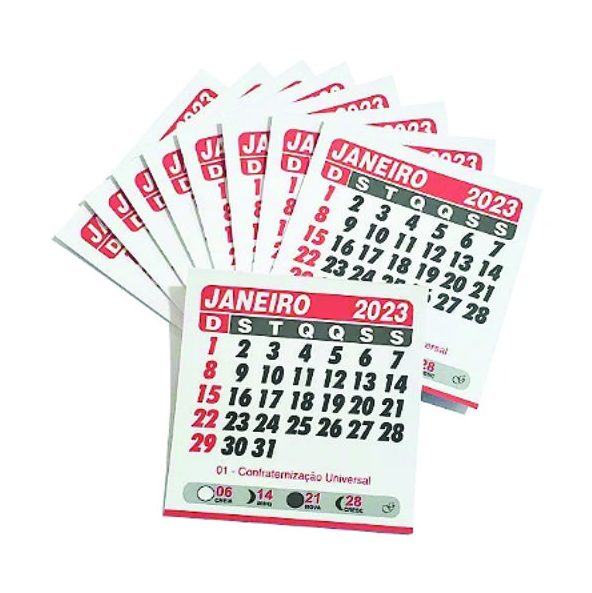 Calendário Imã de Geladeira Personalizado