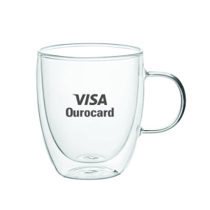 Caneca de vidro duplo