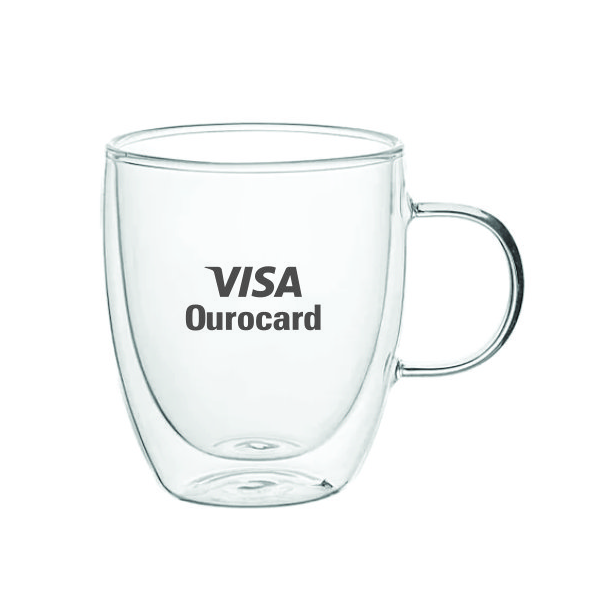 Caneca de vidro duplo