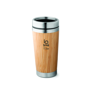 Caneca Térmica de Madeira Viagem