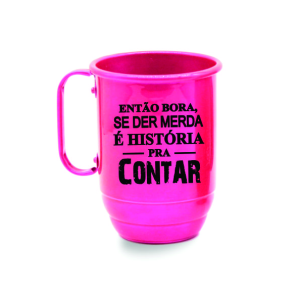 Canecas de alumínio personalizadas formatura brindes