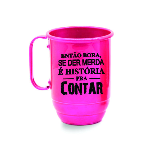 Canecas de alumínio personalizadas formatura brindes