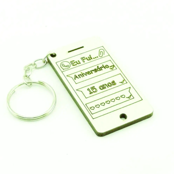 Chaveiro MDF Smartphone