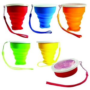 Copo dobrável de silicone