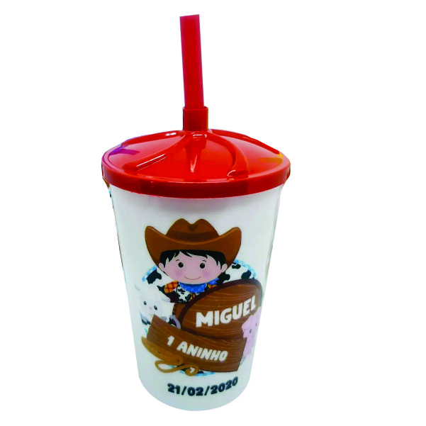Copo Infantil com Tampa Personalizado