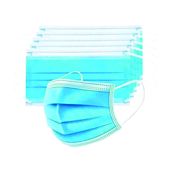 Máscara tnt azul com anvisa personalizada