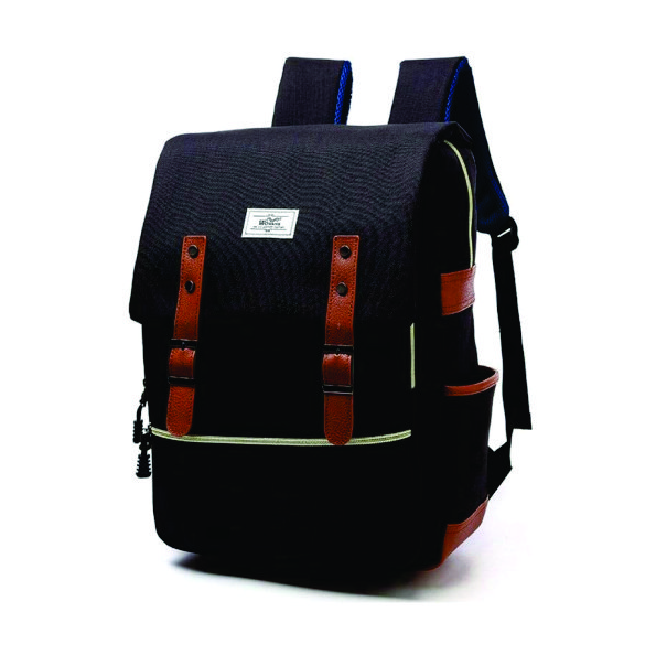 Mochila Congresso em Linho e Couro Legítimo