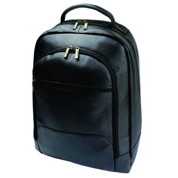 Mochila De Couro Personalizada Preta