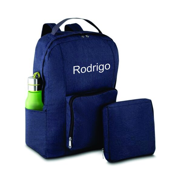 Mochila Dobrável de Nylon Personalizada com Nome