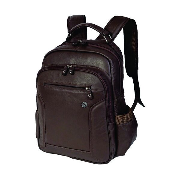 Mochila em Couro com Porta Celular