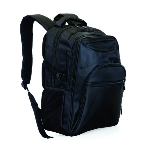 Mochila Preta em Poliéster Executiva