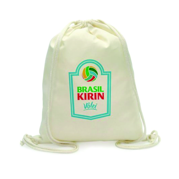Mochila Saco Algodão Reciclado Personalizado