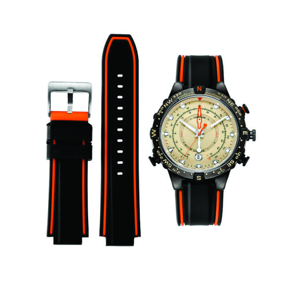 Pulseira Borracha com Bússola