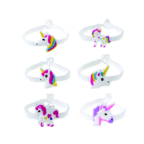 Pulseira Borracha Unicornio