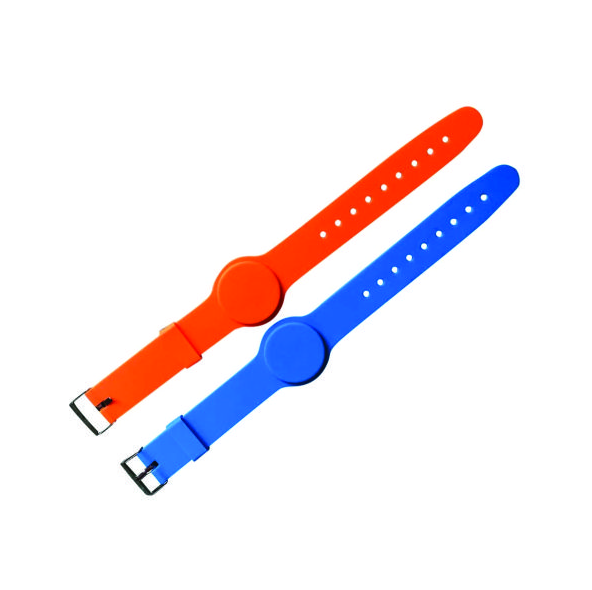 Pulseira de PVC ajustável com chip RFID NFC