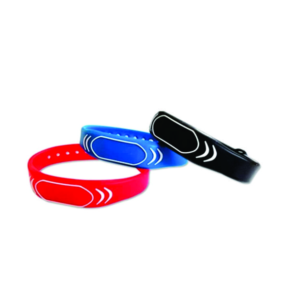 Pulseira de silicone ajustável com chip RFID NFC