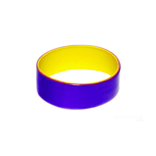 Pulseira de silicone com camada dupla