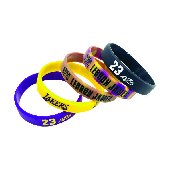 Pulseira de silicone segmentada em multicores