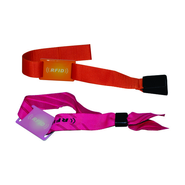 Pulseira TYVEK ajustável com chip RFID NFC